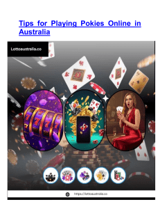 Tips for Playing Pokies Online in Australia