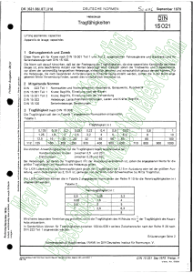 DIN 15021 1979 (Tragfähigkeit Hebezeuge)