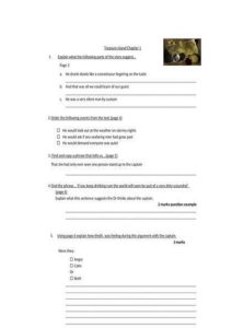 Treasure Island Chapter 1 Worksheet