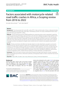 Factors associated with motorcycle-related road tr