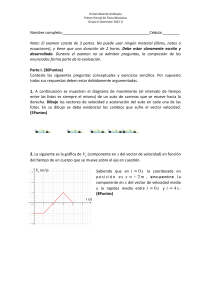 Examen de Física Mecánica - Universidad de Antioquia