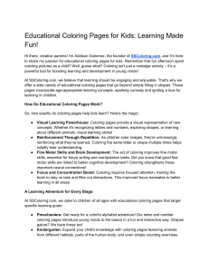 Educational Coloring Pages for Kids  Learning Made Fun