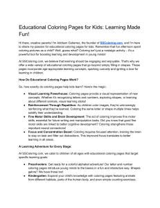 Educational Coloring Pages for Kids  Learning Made Fun