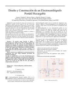 Diseño de Electrocardiógrafo Portátil Recargable