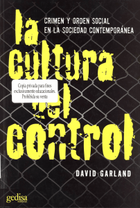 1.1.1 Garland La cultura del control