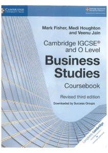 Business (IGCSE O-Level)