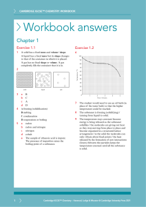 Cambridge IGCSE Chemistry Workbook Answers