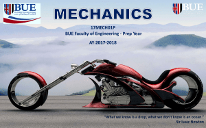 Introduction to Mechanics