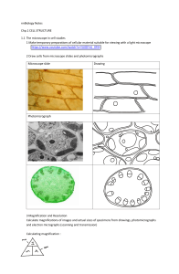 Cell Structure Biology Notes