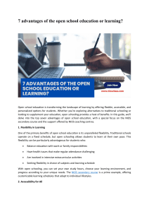 7 advantages of the open school education or learning Aug24