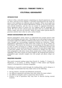 GEOG121+Theory+Topic+6+Student+Reader Cultural+Geography