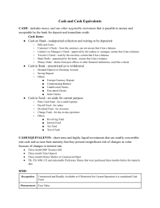 Cash and Cash Equivalents: Accounting Definitions & Classifications