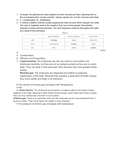 States of Matter Worksheet: Solids, Liquids, Gases