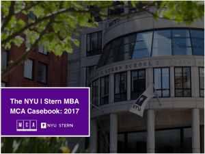 NYU Stern MBA Casebook 2017