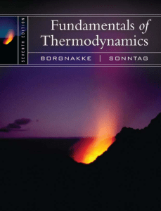 Fundamentals of Thermodynamics - 7th edition