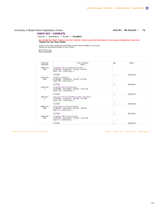 1st semester courses