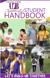 UB student handbook