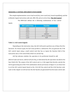 MIPS Control Implementation Scheme Design