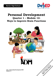 Improve Brain Functions: Personal Development Module