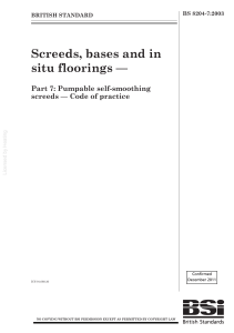 BS 8204-7: Pumpable Self-Smoothing Screeds Code of Practice