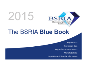 BSRIA Blue Book 2015: Building Services Reference