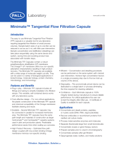 PALL MinimateTFF Capsule DataSheet 20-0326-2