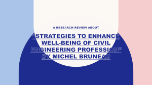 Civil Engineering Well-being Research Review