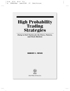 My Learnings - High probability trading strategies