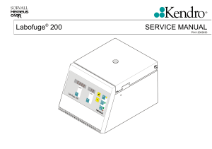 Heraeus Labofuge 200 - Service manual