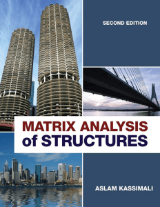 Matrix Analysis of Structures Textbook