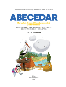 Abecedar clasa 1: Manual de limba română