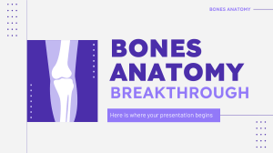 Bones Anatomy Breakthrough by Slidesgo