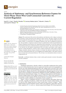 Analysis of Stationary- and Synchronous-Reference 