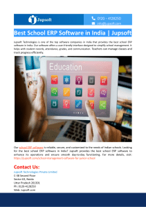 Best School ERP Software in India