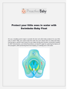 Protect your little ones in water with Swimbobo Baby Float