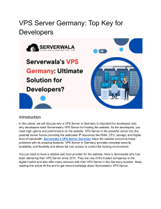 VPS Server Germany: Top Key for Developers