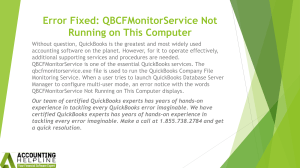 Troubleshooting the QBCFMonitorService Not Running on This Computer Issue