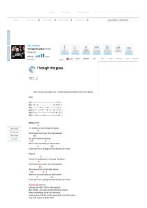 THROUGH THE GLASS Chords - Stone Sour   E-Chords