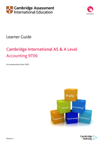 accounting learner guide