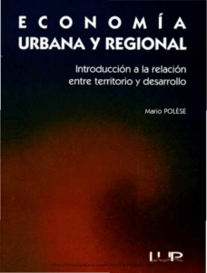 Economía Urbana y Regional: Introducción al Desarrollo