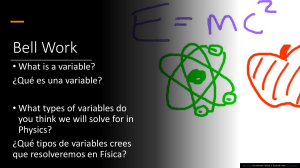 Repaso de Álgebra y Física: Variables, Ecuaciones y Gráficos