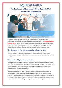 The Evolution of Communications Team in USA: Trends and Innovations