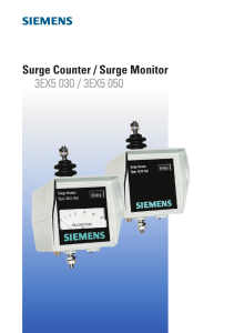 Siemens Surge Counter/Monitor Technical Specs