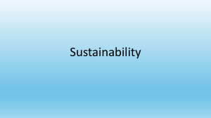 Sustainability