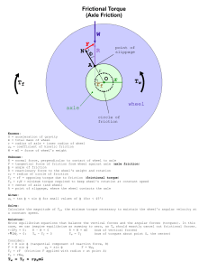 Frictional Torque Physical Model - Waterwheel rev 2
