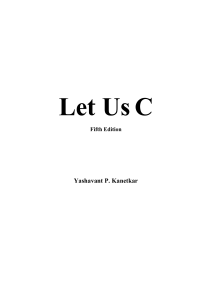 Let us c - yashwantkanetkar