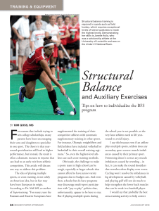 Structural Balance & Auxiliary Exercises for Athletes