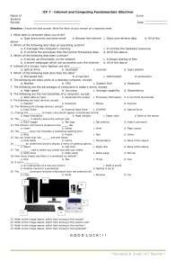 ICF 7 Test: Internet & Computing Fundamentals