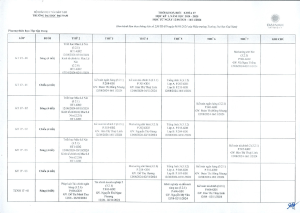 Dai Nam University Timetable - Course 17, Semester 1, 2024-2025