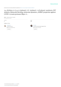 Imidazole Derivative for COVID-19: Synthesis & Analysis